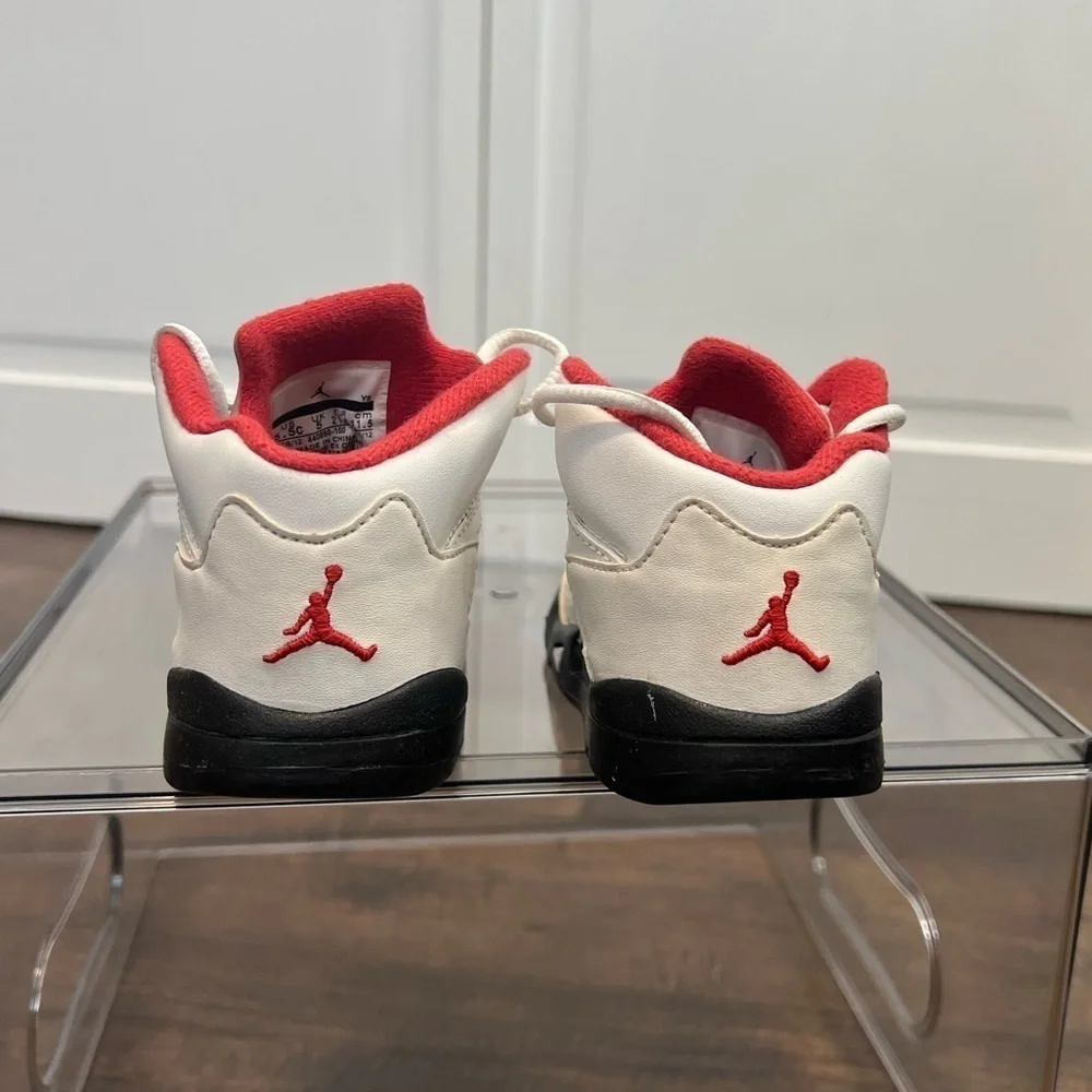 Nike Air Jordan’s 5 TD Fire Red 2012 Sneakers Size Toddler 5.5C